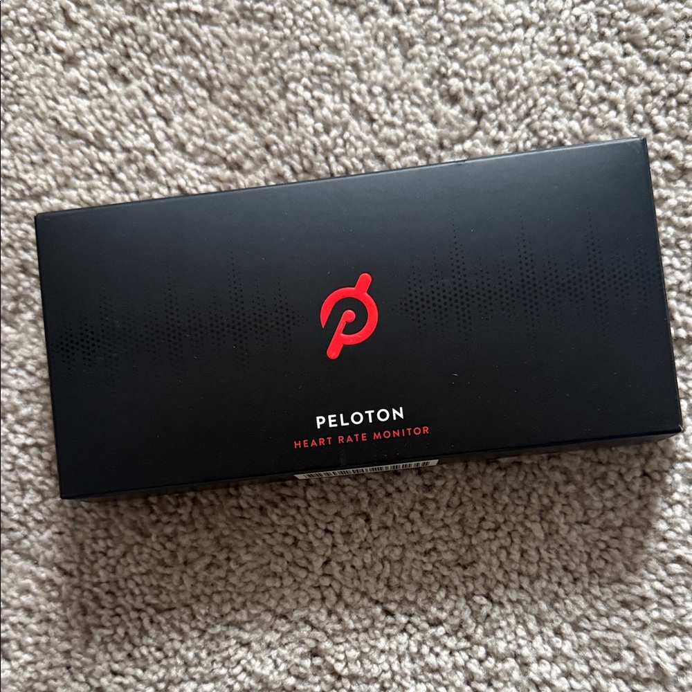 Peloton Black Heart Rate Monitor with Red Logo
